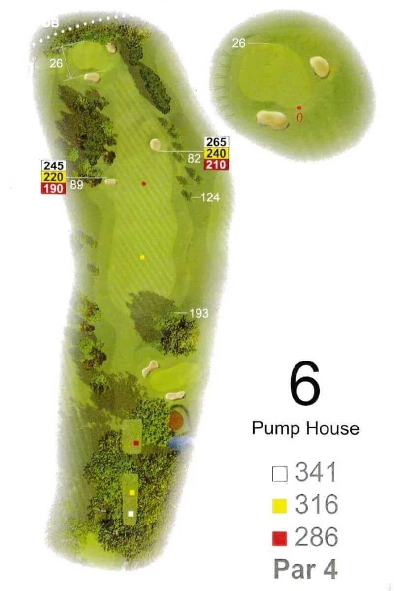 Hole 6, Pump House, plan