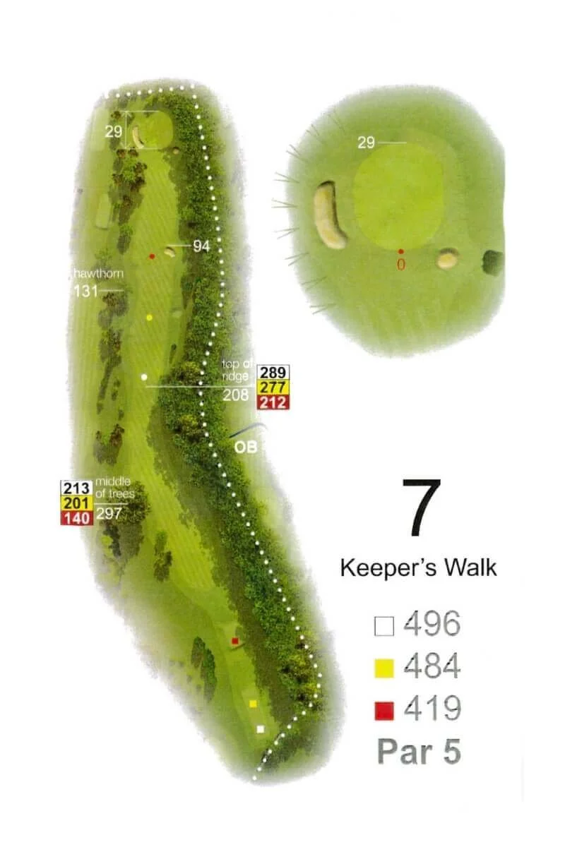 Hole 7, Keeper's Walk, plan