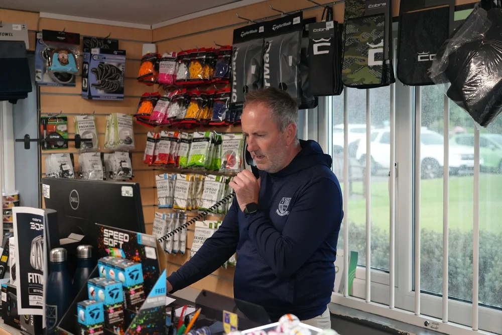 Inside the Pro Shop at Bedale Golf Club