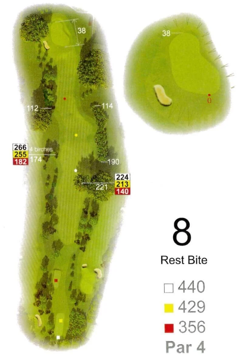 Hole 8, Rest Bite, plan