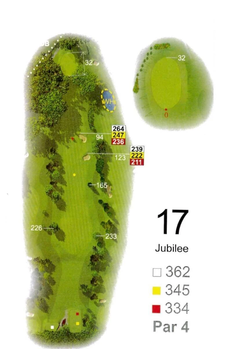 Hole 17, Jubilee, plan