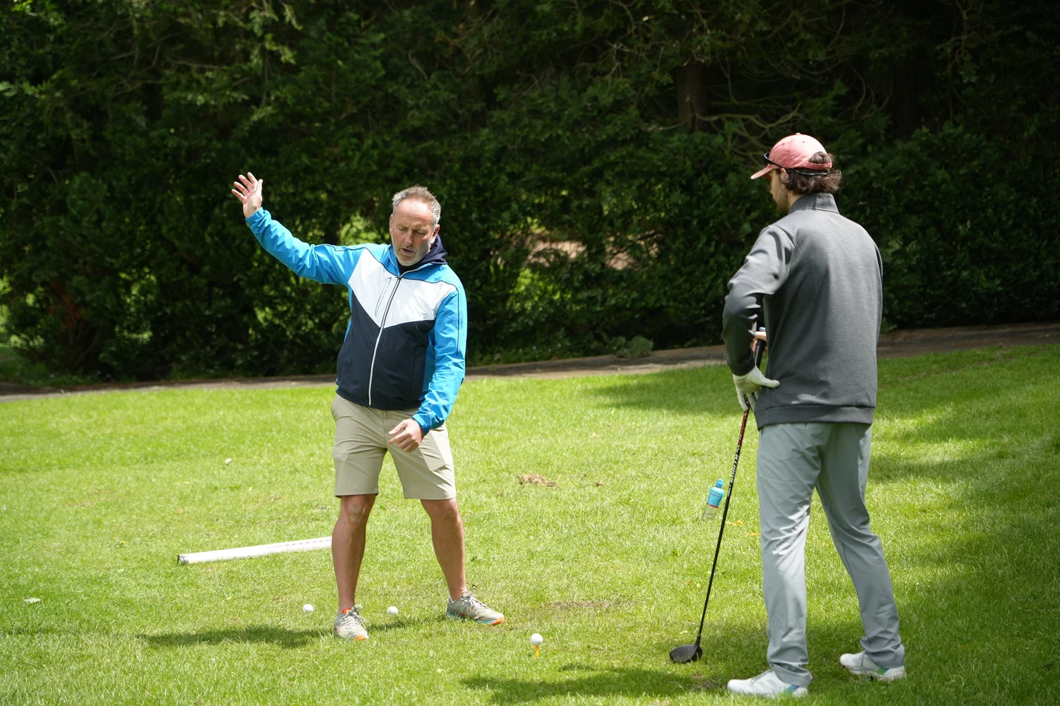 The pro shop and practice facilities at Bedale Golf Club