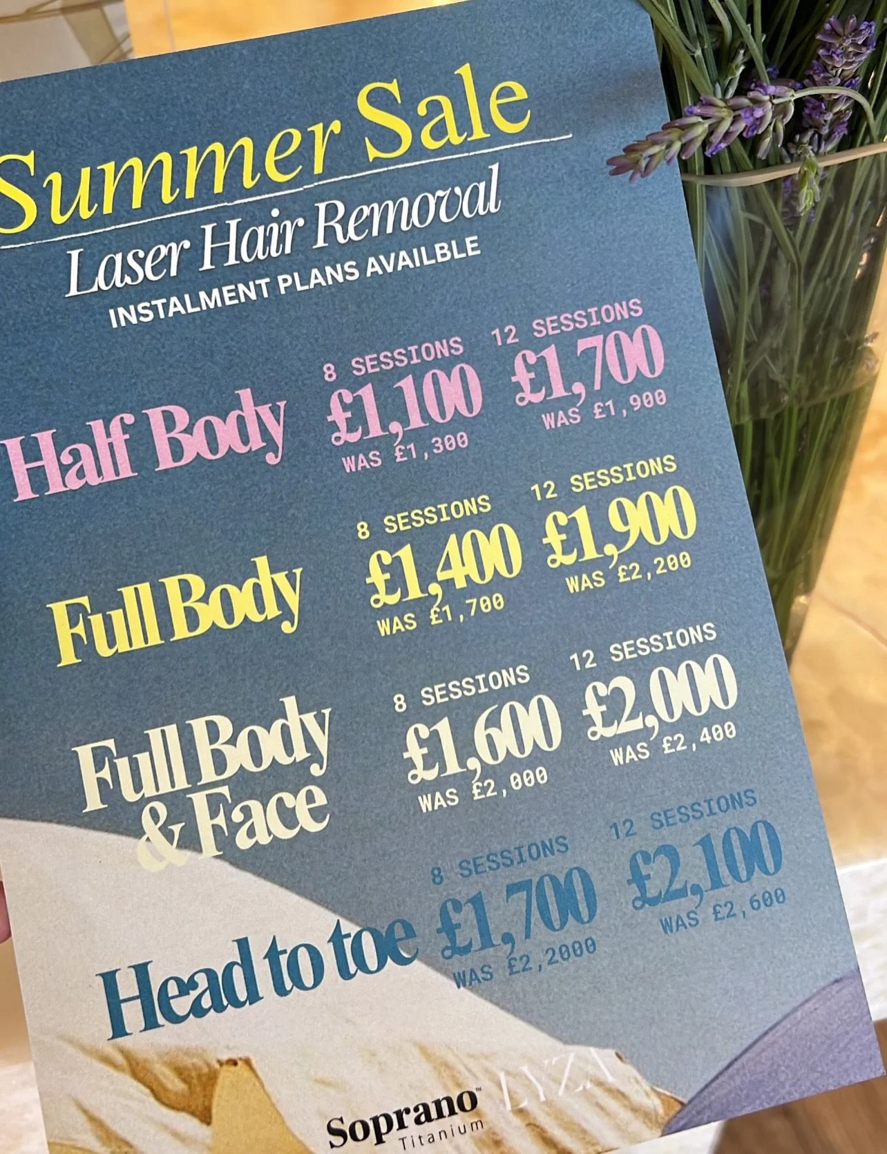 Summer SALE has arrived at LYZA 💗

Celebrate the season with up to &pound;500 off our Laser Hair Removal packages.

Whether you&rsquo;re getting holiday ready or simply investing in yourself, we have a range of treatments to help you feel confident 