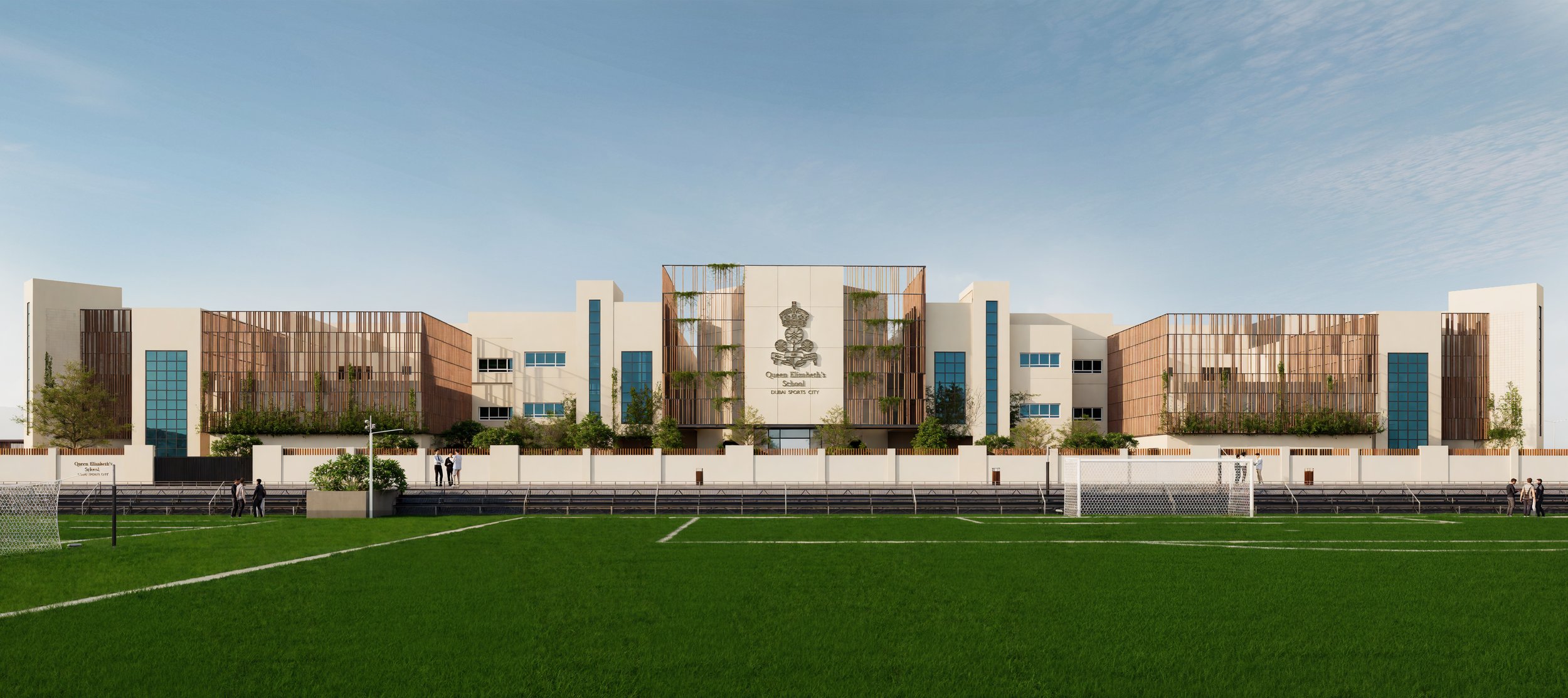 QE Dubai Sports City Campus Branding