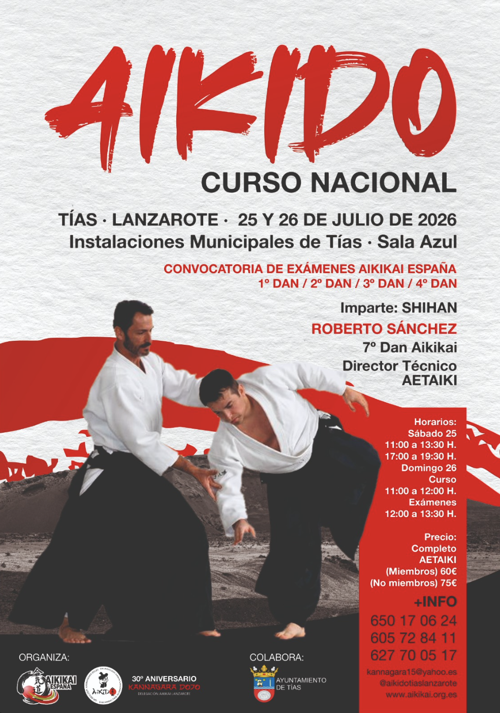 TÍAS - LANZAROTE EXÁMENES 1º. -4ª DAN