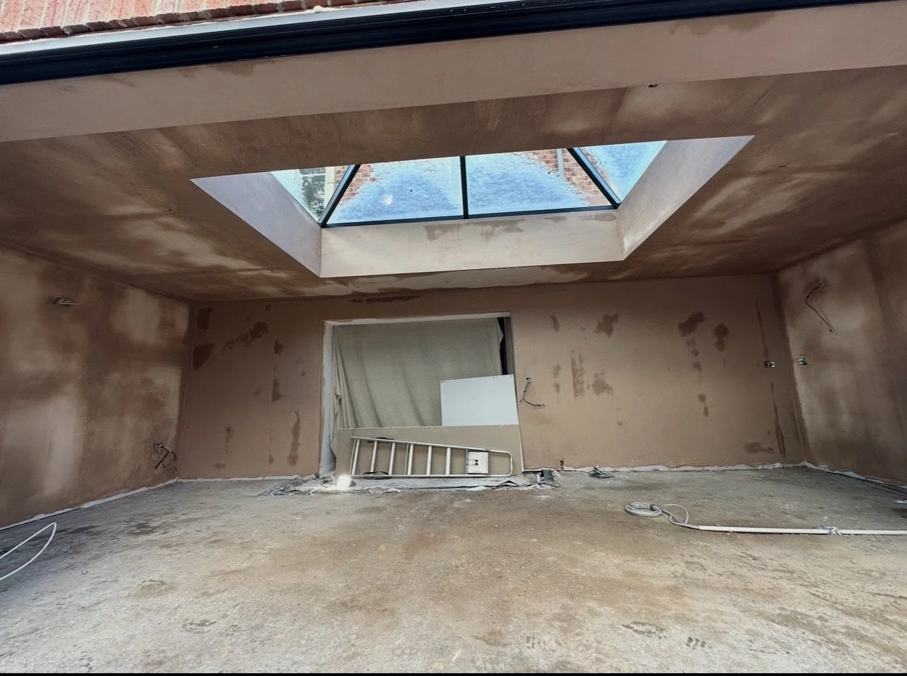 extension plastering