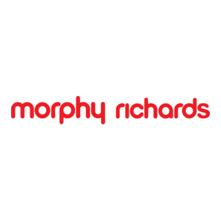 The logo for Morphy Richards, featuring red lowercase text on a white background.