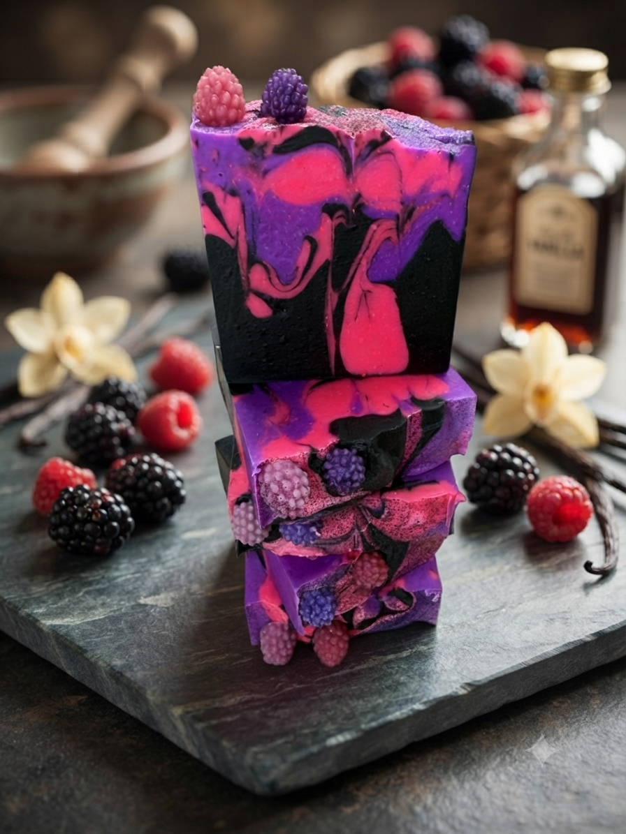 Black Raspberry Vanilla Goat Milk Soap