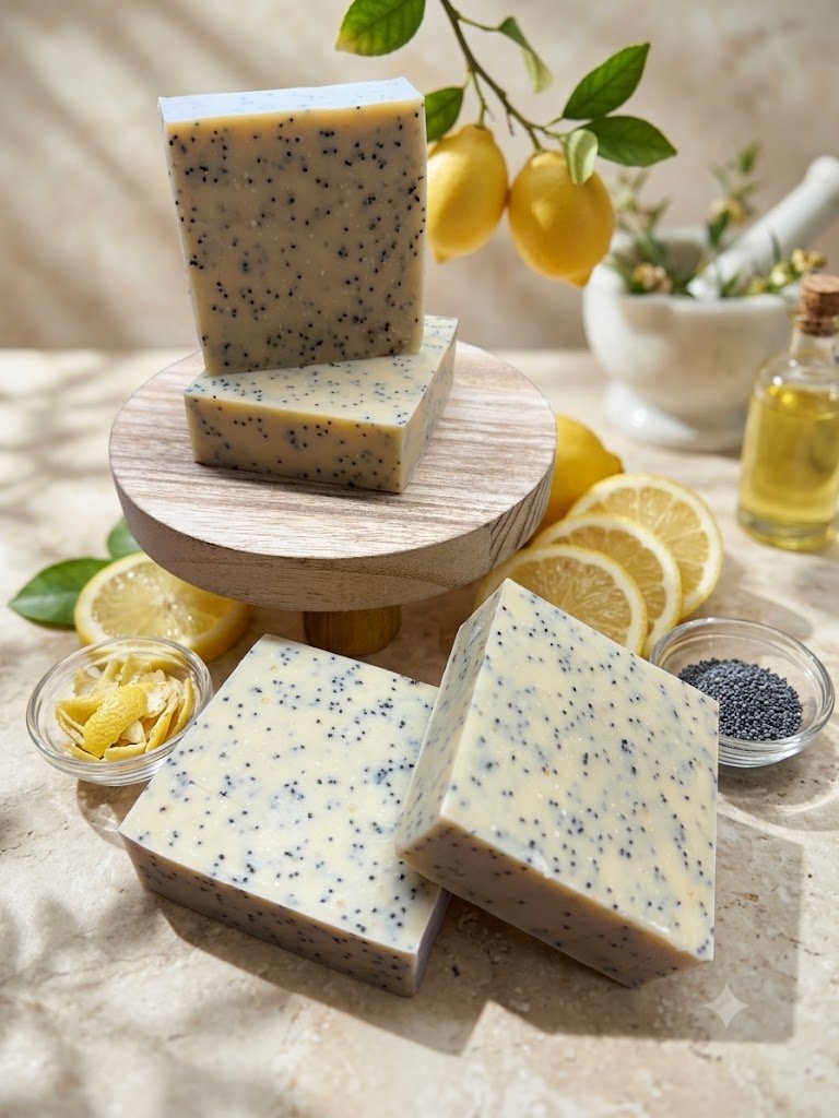 Lemon Poppy Seed Goat Milk Soap