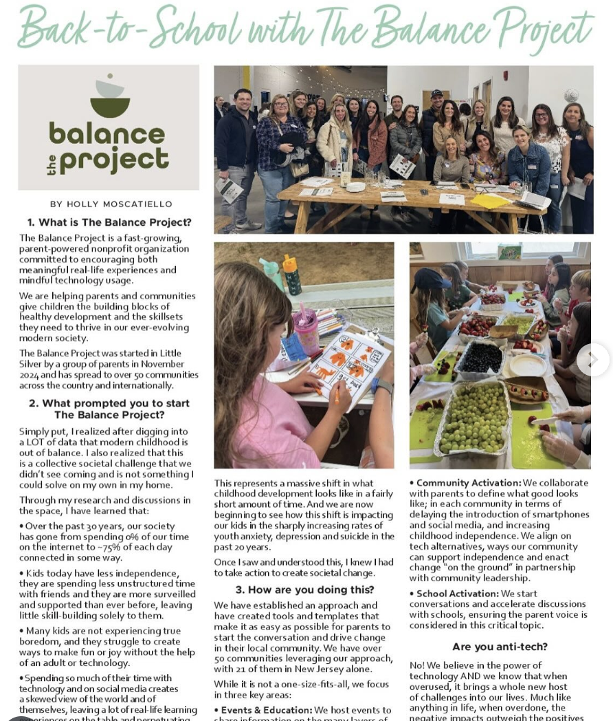 Back to school with The Balance Project
