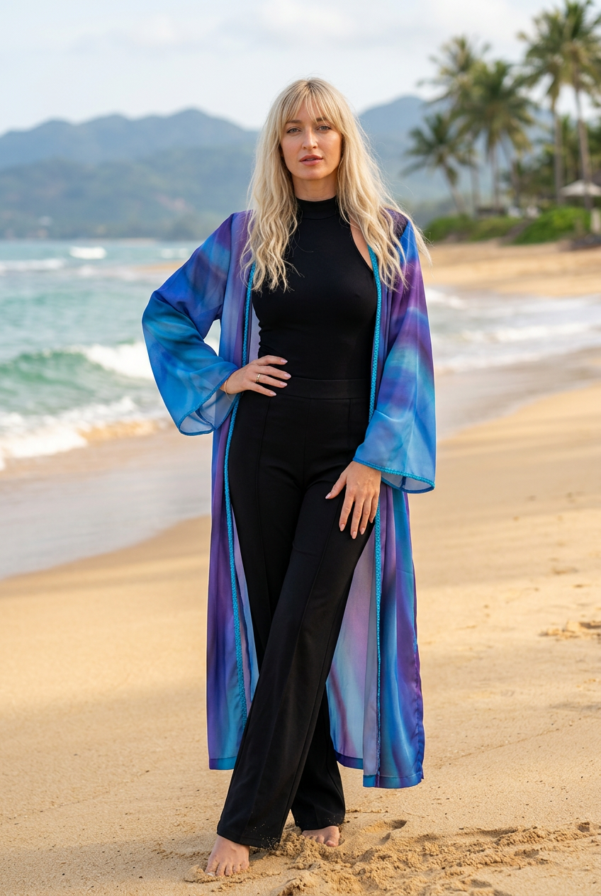 SOLARA Marina Silk Kimono
