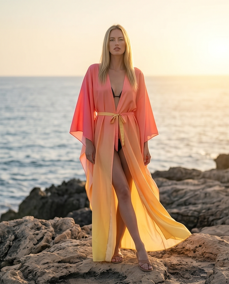 SOLARA Solana Silk Kimono