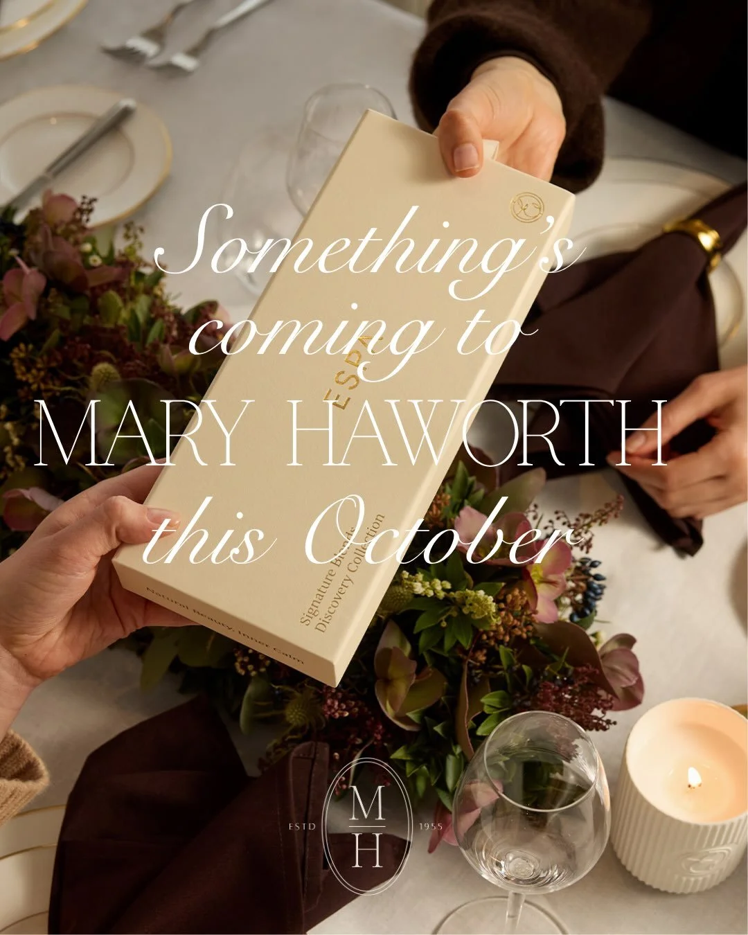 Something special is coming to Mary Haworth this October.

We&rsquo;re hosting an exclusive ESPA Christmas Shopping Event on Thursday 8th October, 4&ndash;7pm &mdash; your chance to see and shop the full ESPA Christmas gifting collection before it la