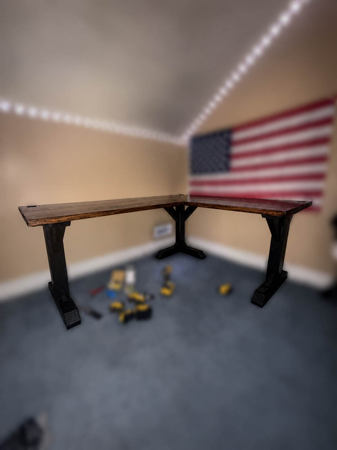 Wyatt's Desk In Corner of Room