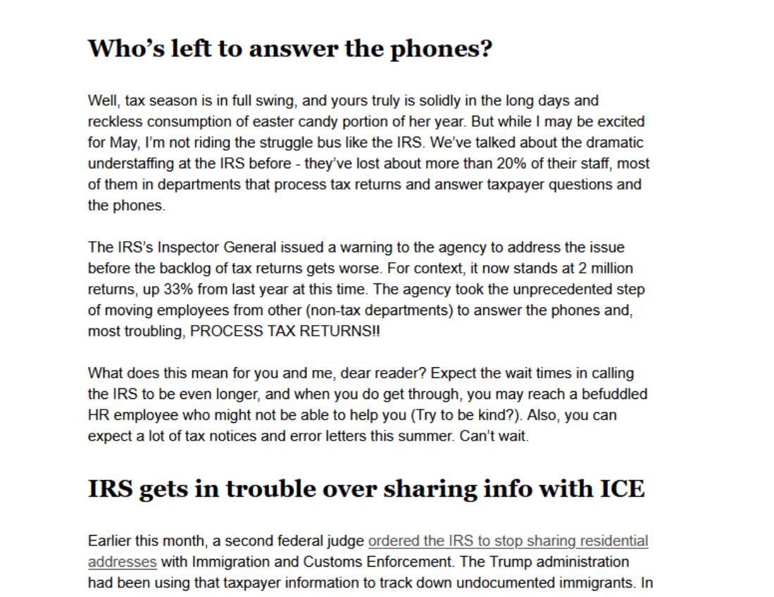 The IRS: It could always be worse