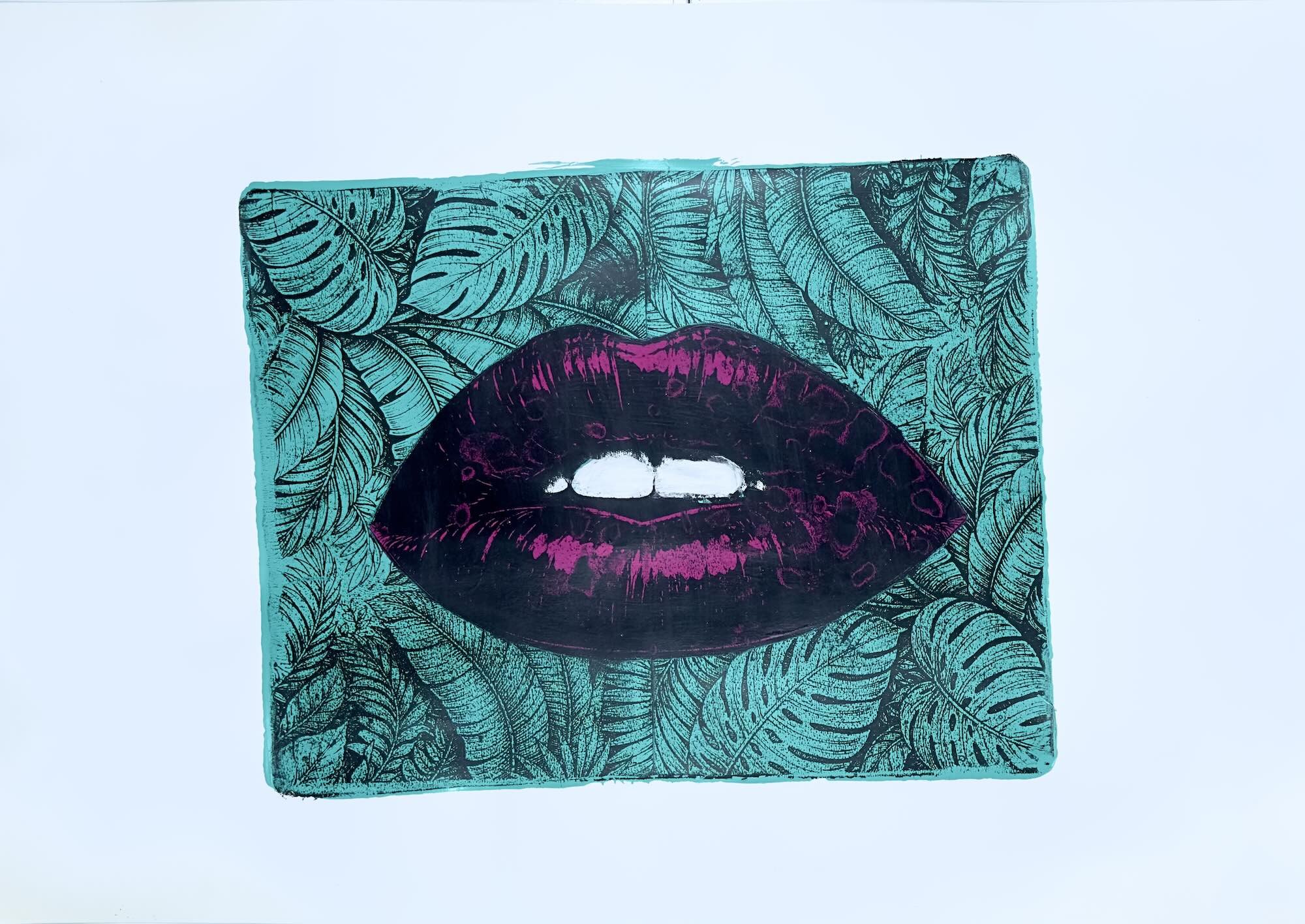 lippen Poster 100x70