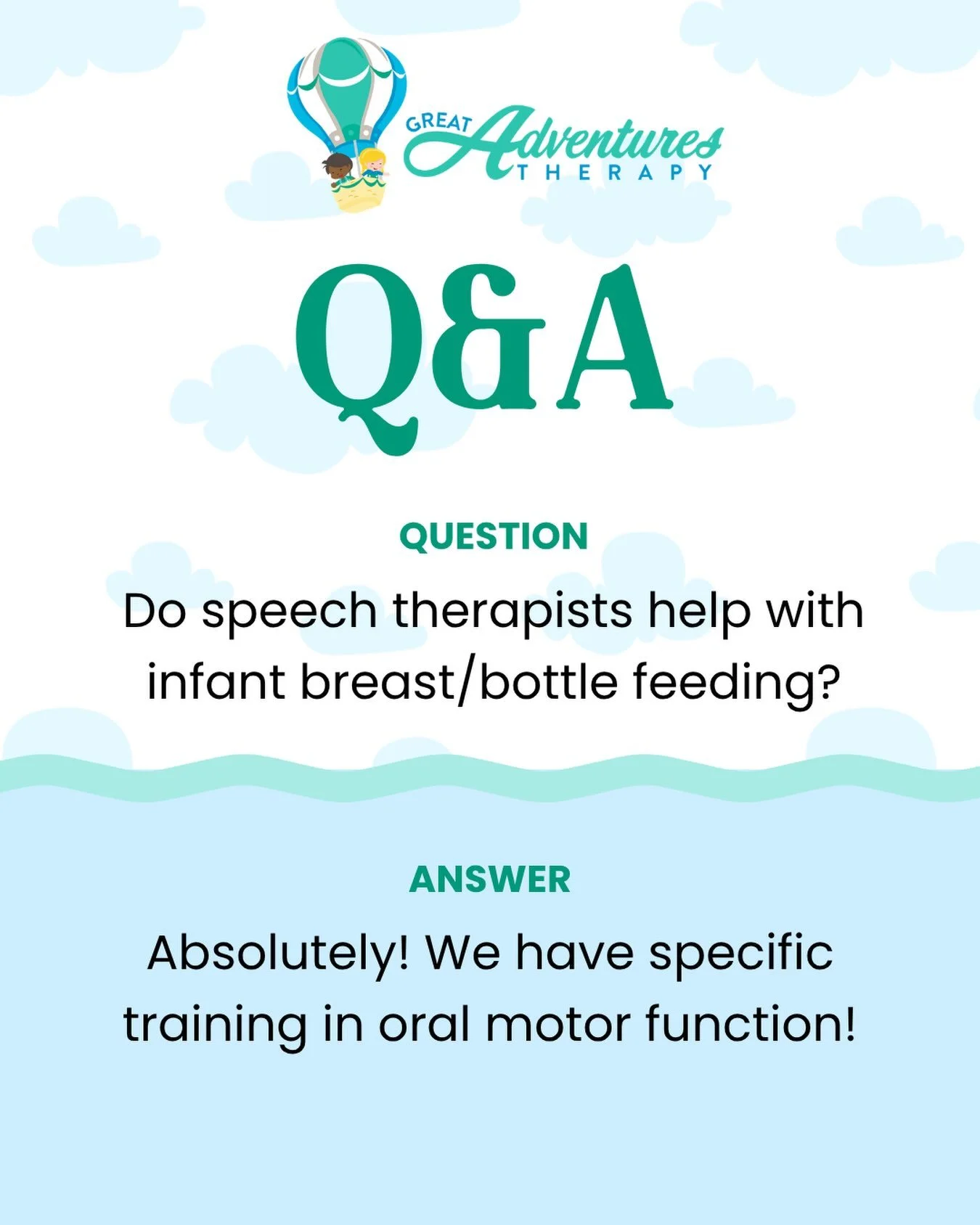 Wait&hellip; speech therapists help babies with feeding?! 

YES! Speech Language Pathologists (SLPs) don&rsquo;t just work on speech and language. Many SLPs have specialized training in the oral motor and feeding skills that babies use every day.

if