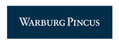 Image of the Warburg Pincus logo on a dark background.