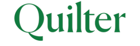 The word 'Quilter' written in green text.