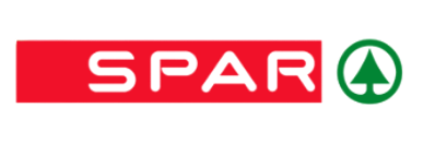 Spar logo with red text and a green circular icon.