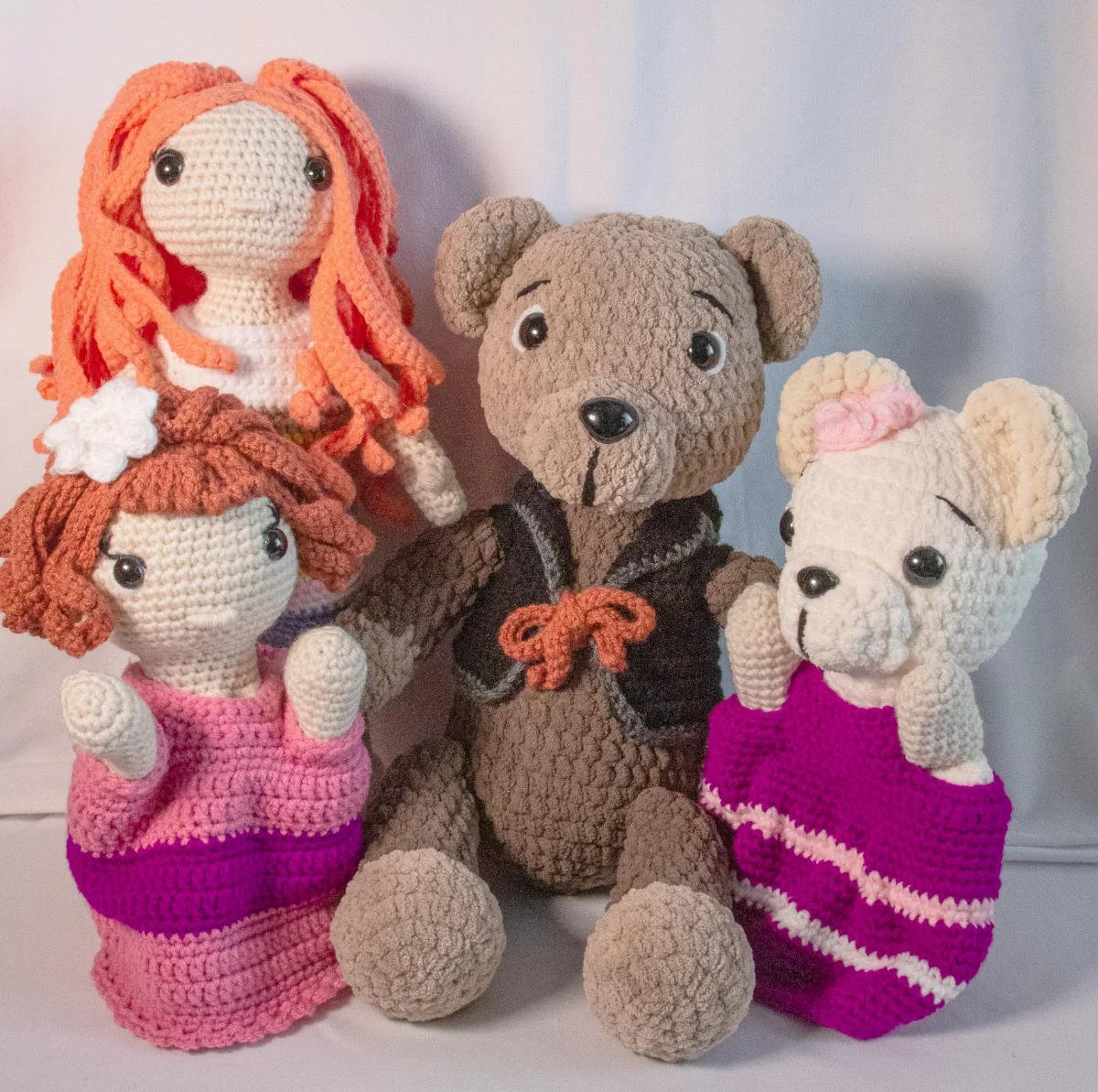 Des compagnons faits main au crochet authentique