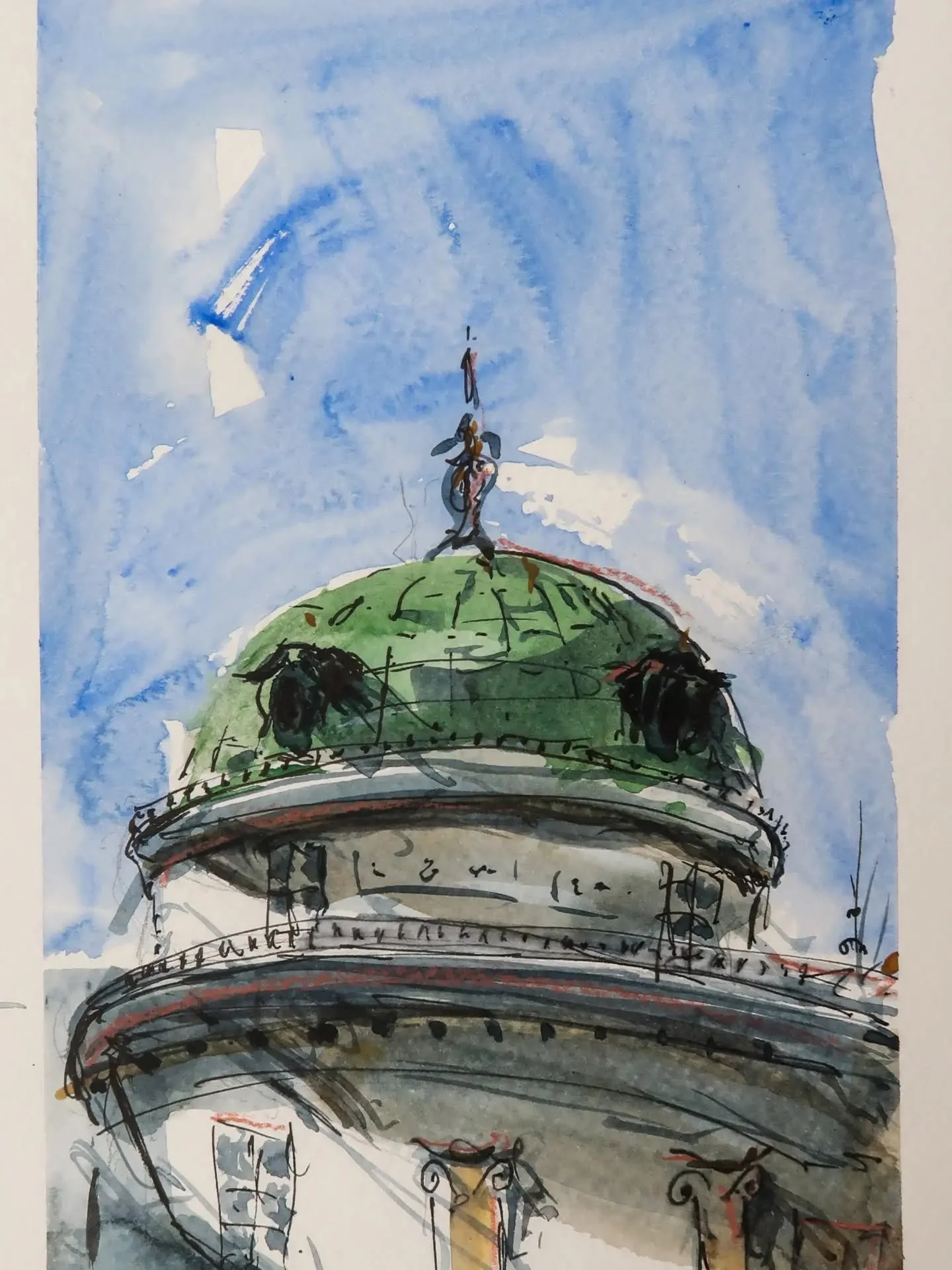 'Hofburg roof' - Innsbruck, Austria 

15x20 

Watercolour on paper
