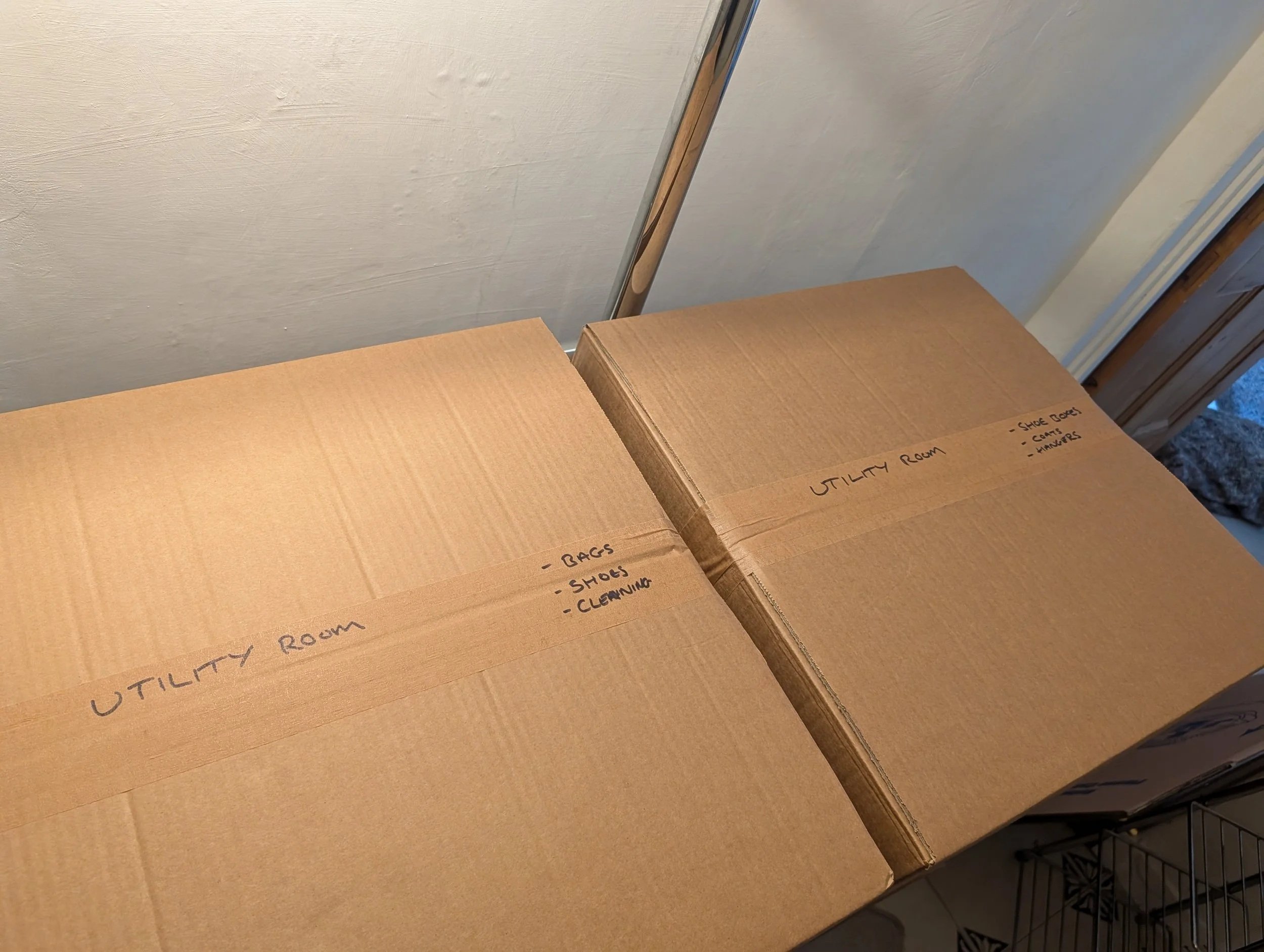 Packed boxes