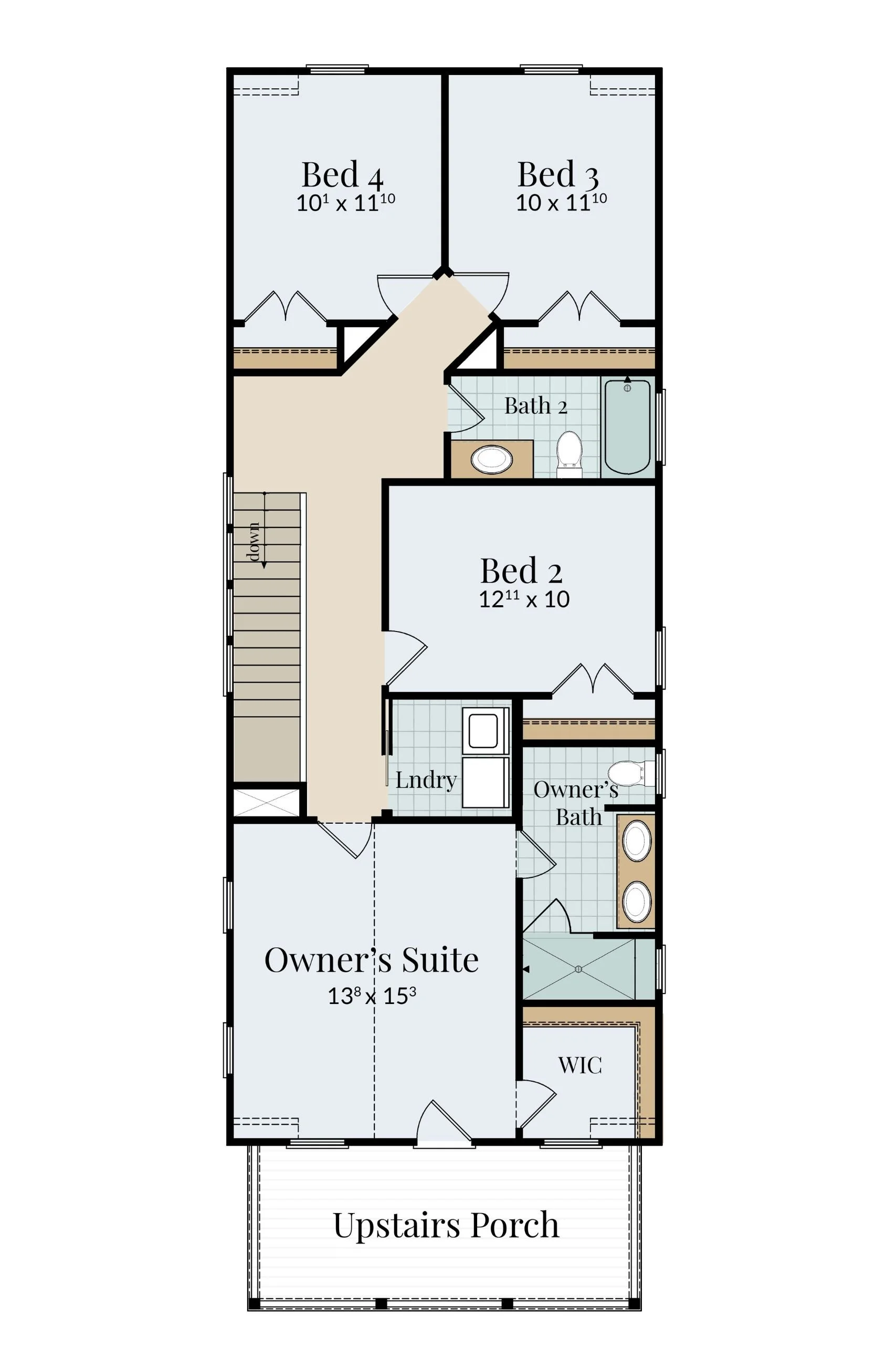 Montclair floorplan Lot 3