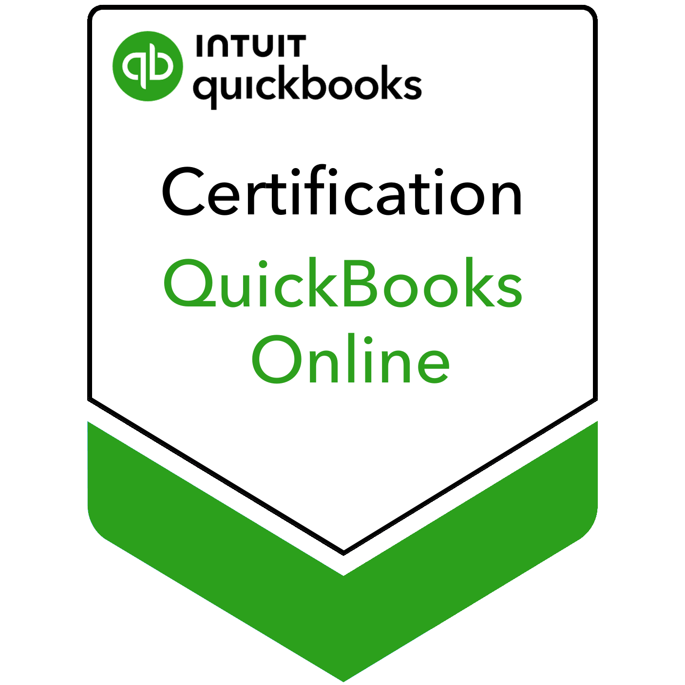 Certification badge for QuickBooks Online from Intuit