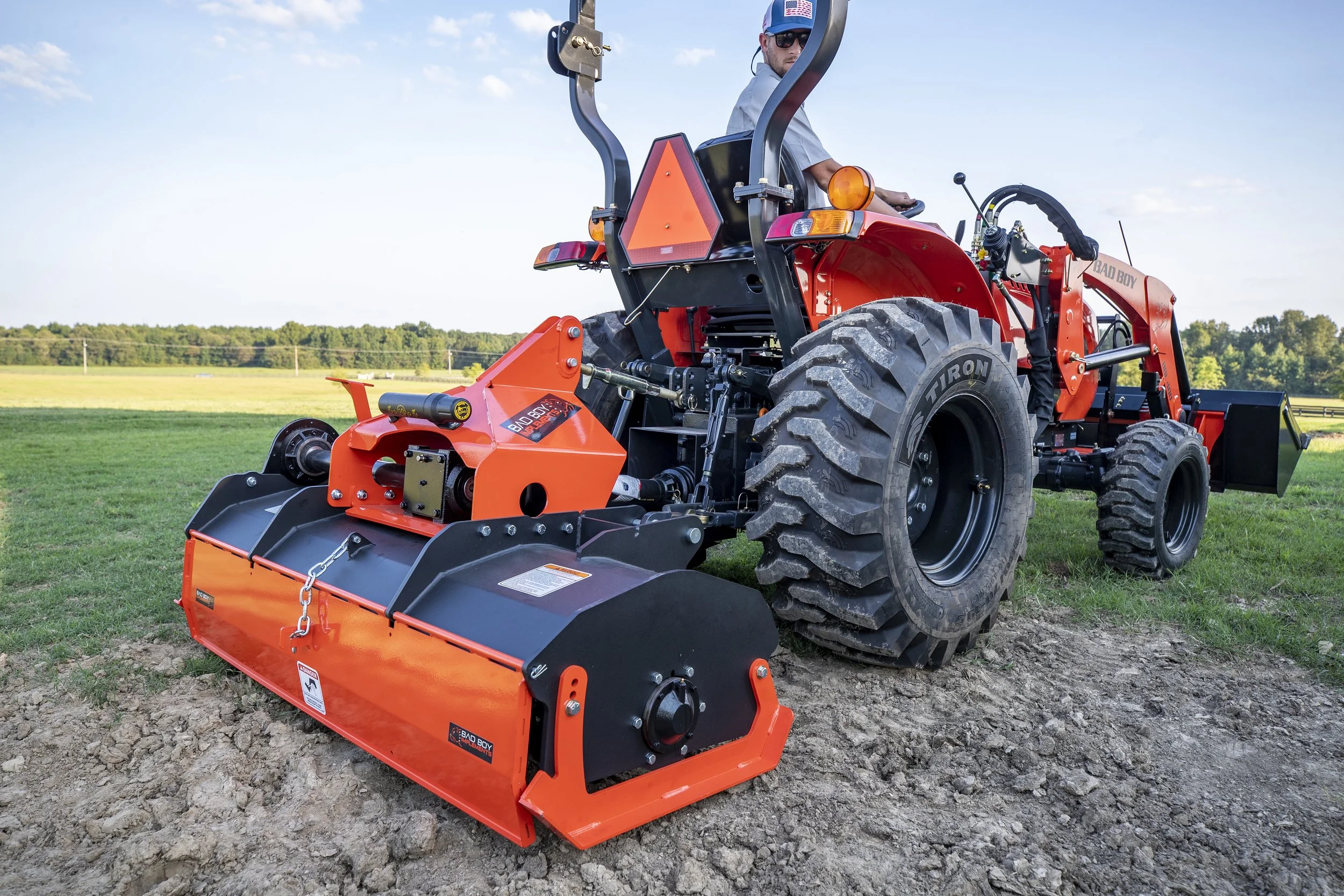 4' Rotary Tiller (Forward Till) (Black)