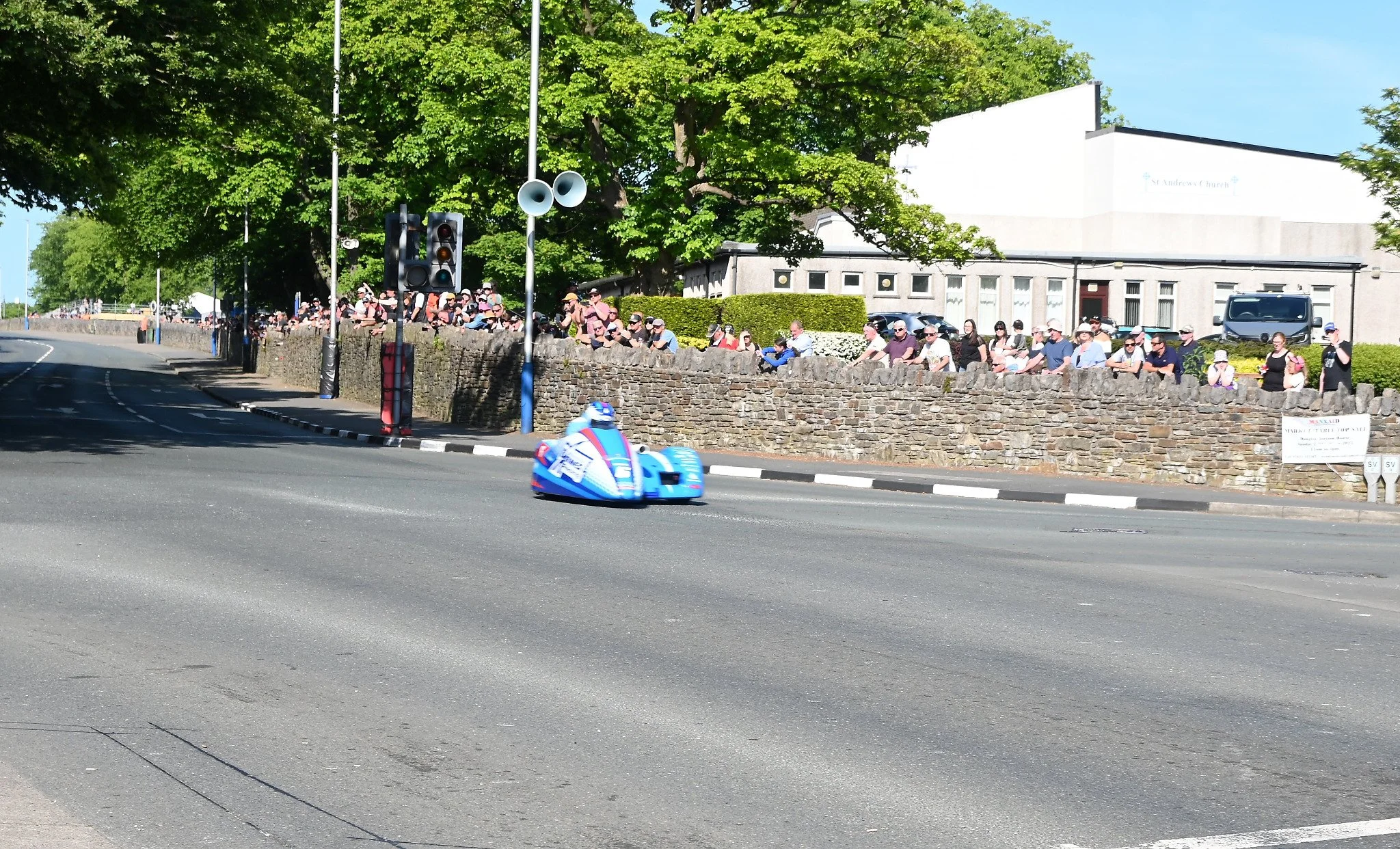 #6 John Holden / Maxime Vasseur - 600 LCR Yamaha - Barnes Racing / Carl Cox Motorsport. Photo taken at St. Ninians on Glencrutchery Road.
