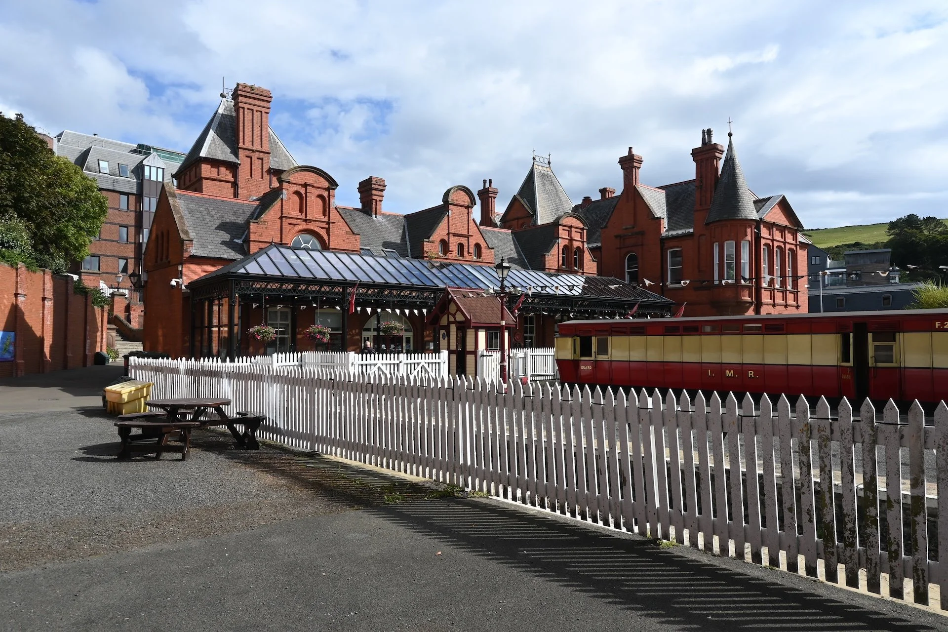 The Isle of Man Steam Railway Station. The railway has been in operation since 1873. 