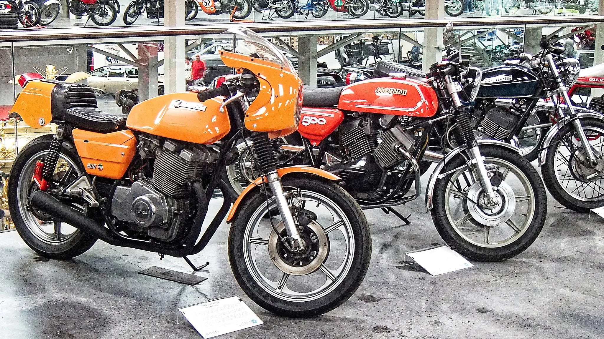 A nice Laverda, Morini, and (original) Benelli.