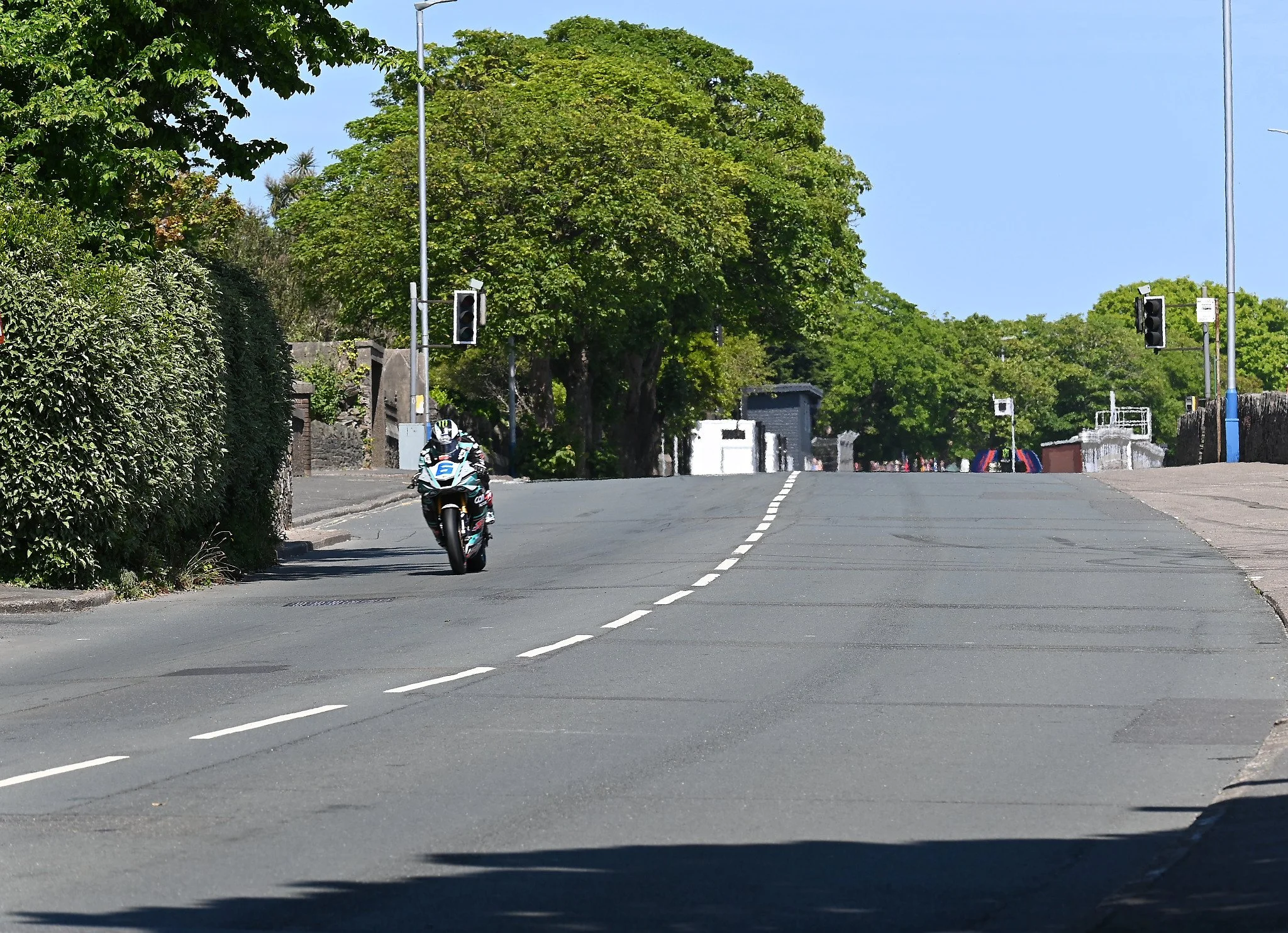 #6 Michael Dunlop - 600 Yamaha - MD Racing -  hopes to add to his overall wins and secure his place in the record books as the winningest rider in TT history, surpassing the record set by his uncle, Joey Dunlop. Photo taken on Glencrutchery Road.
