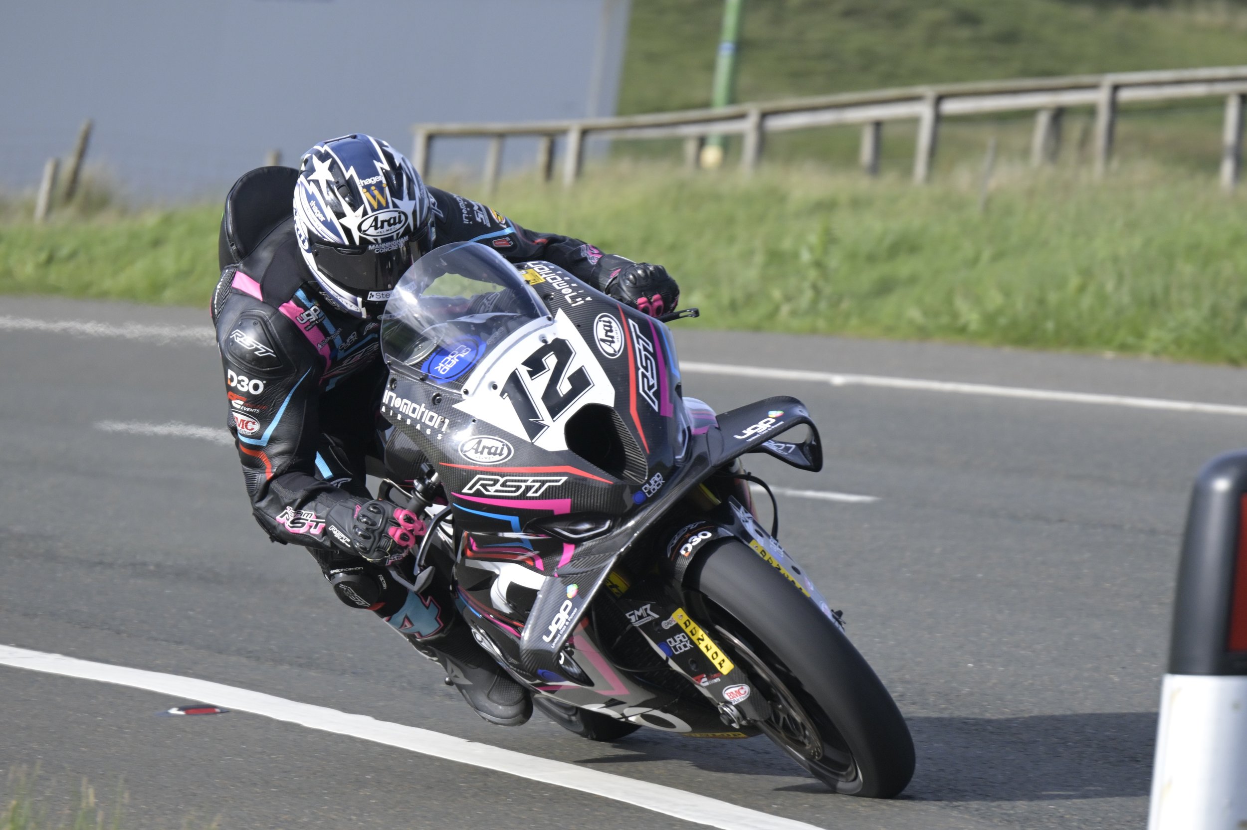 Milwaukee Senior TT. #12 Ian Hutchinson - BMW S1000RR - TeamRST Racing. Photo taken at Bungalow. 