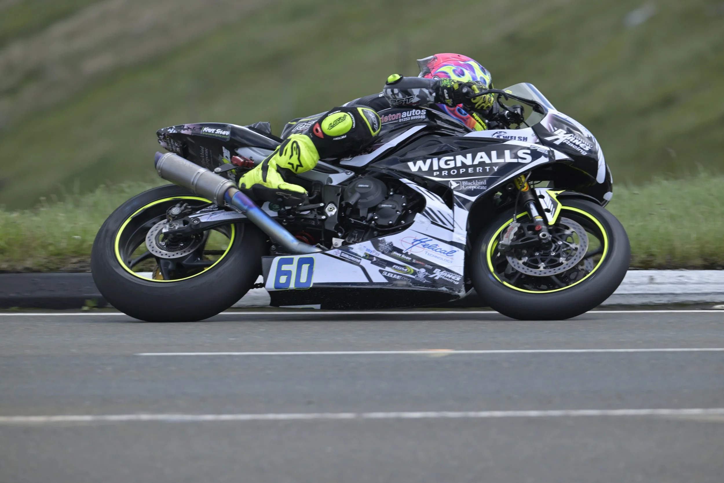 Monster Energy Supersport TT Race 2. #60 Ryan Garside - Triumph Street Triple 765 RS - Wignalls Property Triumph Racing. Photo taken at Bungalow. 