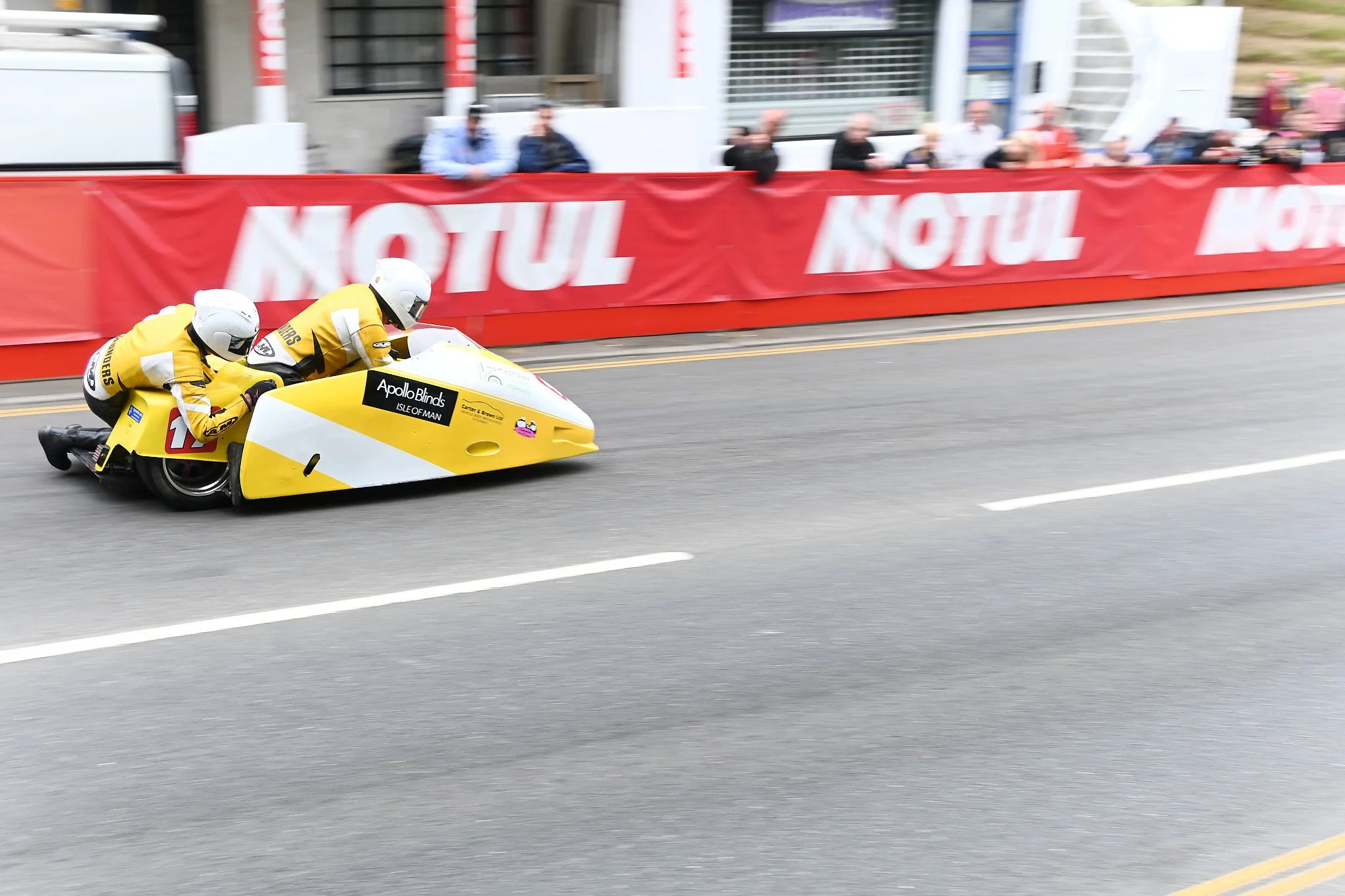 #19 Craig Melvin / Stuart Christian - 600 LCR Suzuki - IOM Trike Tours racing.  Another local Isle of Man based team. Photo taken at Quarterbridge Road.