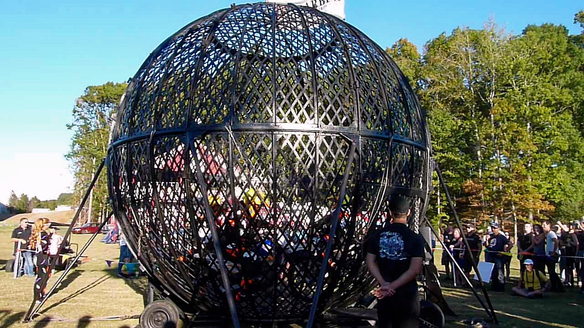 The Globe of Death.  This you have to see to believe.