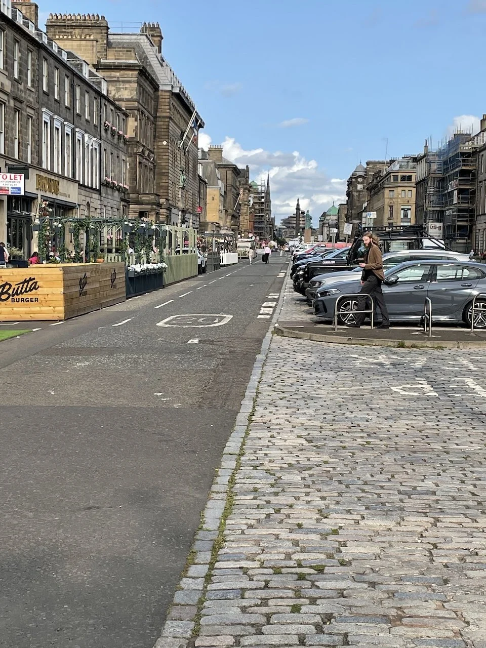 Wandering around Edinburgh.