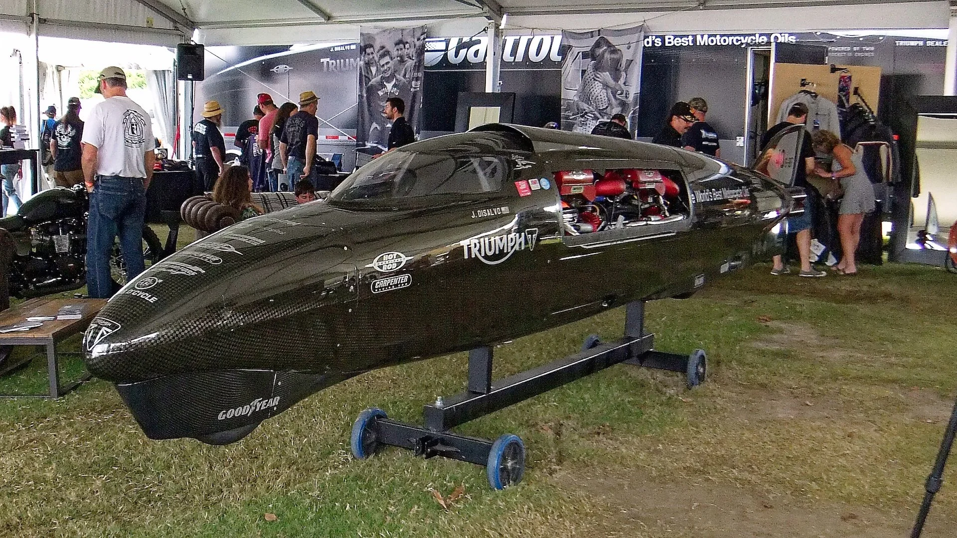 The Triumph Rocket III Streamliner.