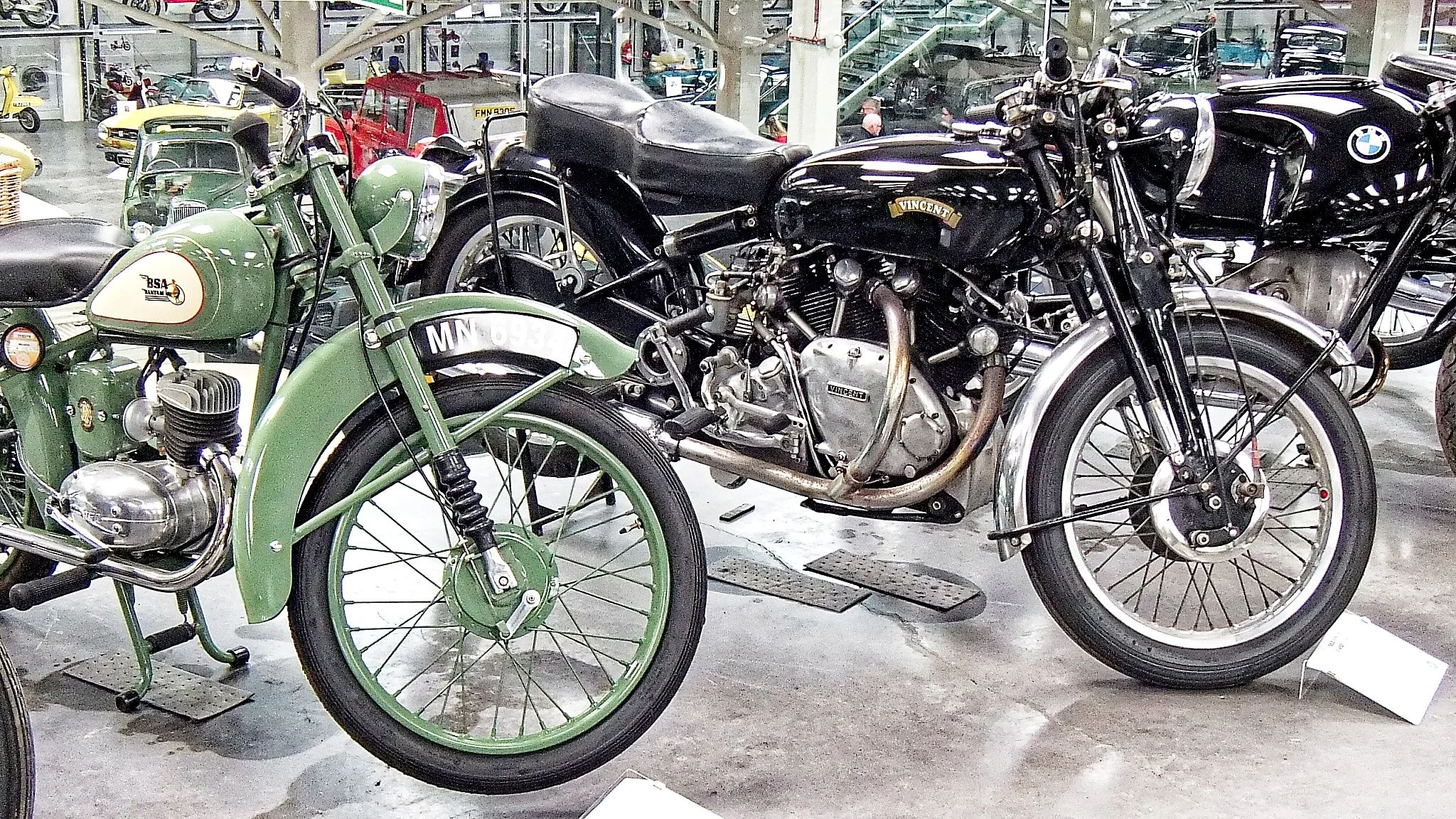 Of course you can't have a motorcycle museum without a Vincent in it. 