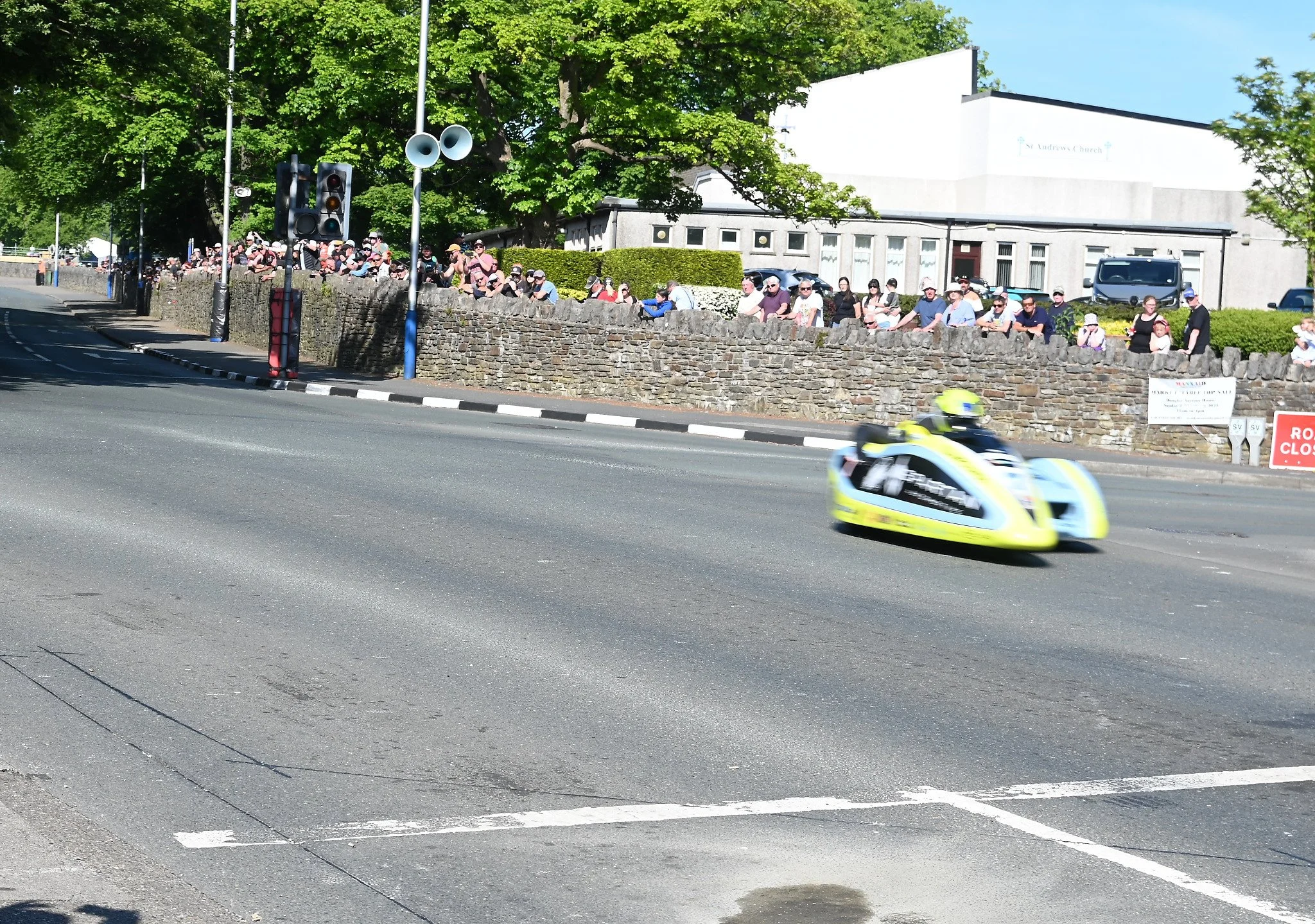 #7 Alan Founds / Jake Lowther - 600 LCR Yamaha - Spartan Automotive / Indelible Int Tattoo racing. Photo taken at St Ninians on Glencrutchery Road.