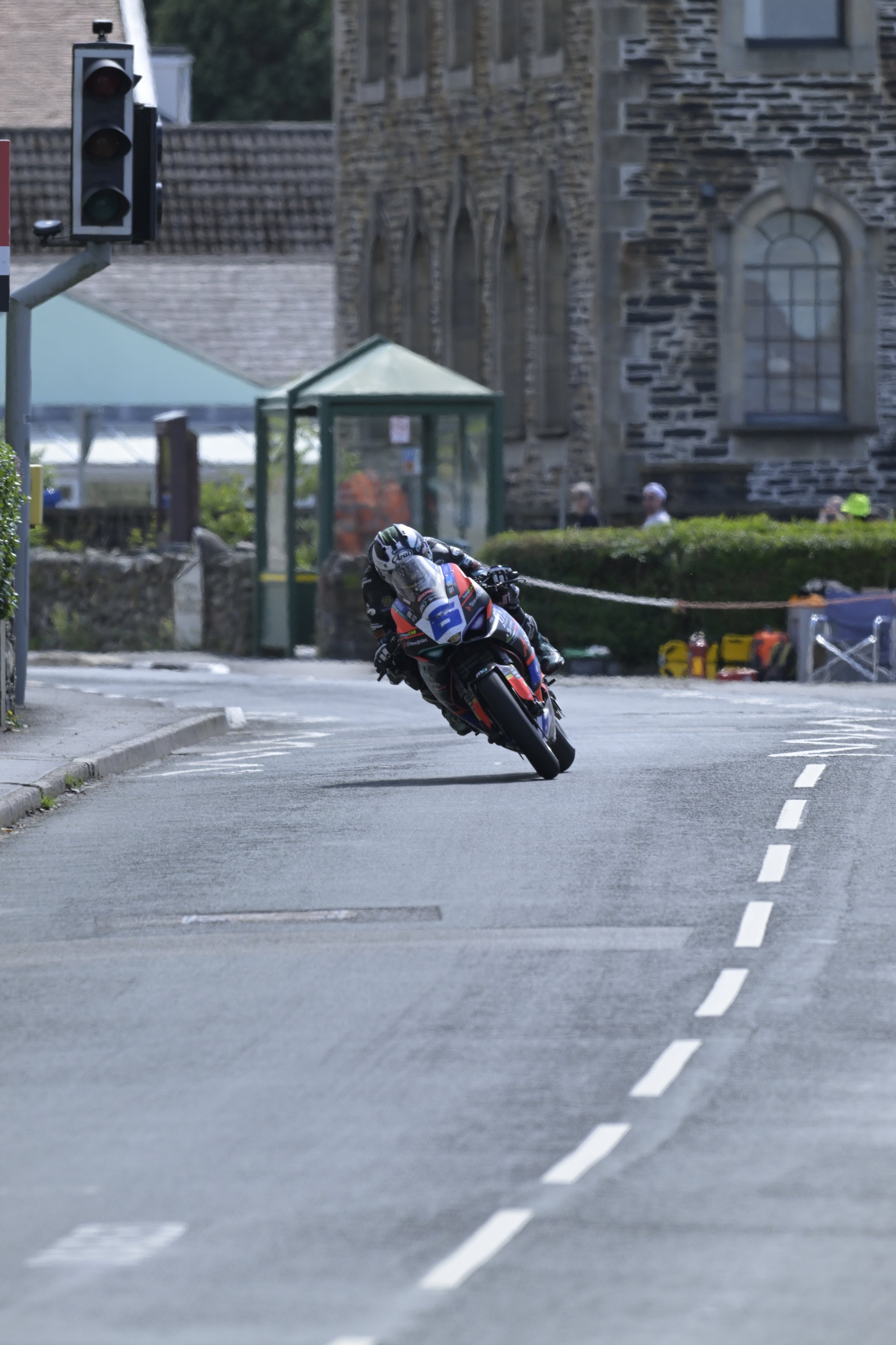 Monster Energy Supersport TT Race 1. #6 Michael Dunlop - Ducati Panigale V2 - MD Racing. Photo taken at Kirk Michael.