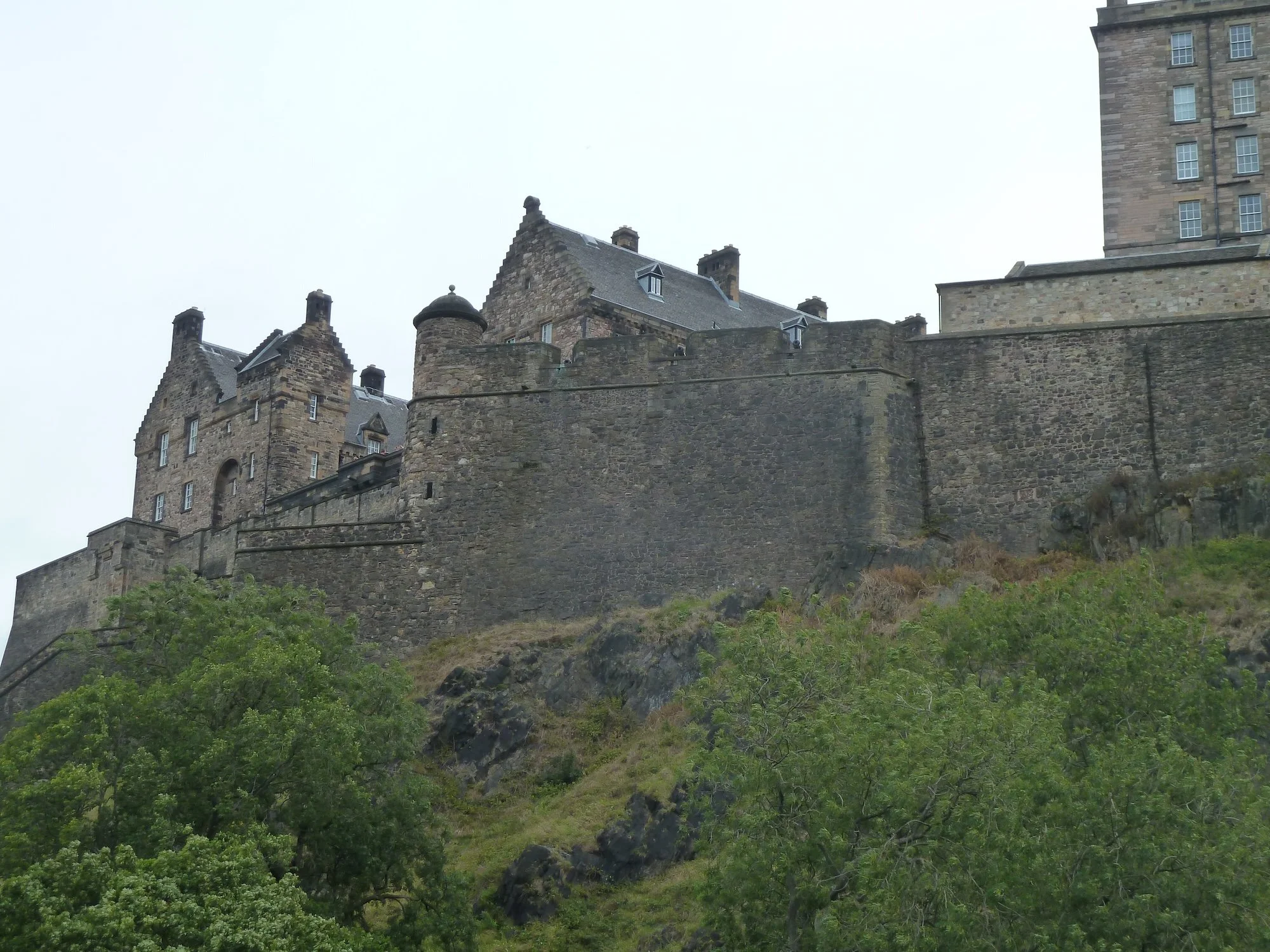 Just below Edinburgh Castle.
