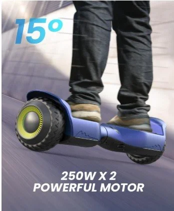 $250 - All Terrain Balancing Scooter with LED Lights --- Off Road balancing scooter - Dual 250W motors offer powerful performance allowing it to climb 15 degrees at a top speed of 7.75 mph. Non-slip rugged 6.5 off-road rubber tires make it easy for r