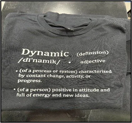 $10 - Black Dynamic Definition Shirt 

(Available Sizes: Medium and Large) 