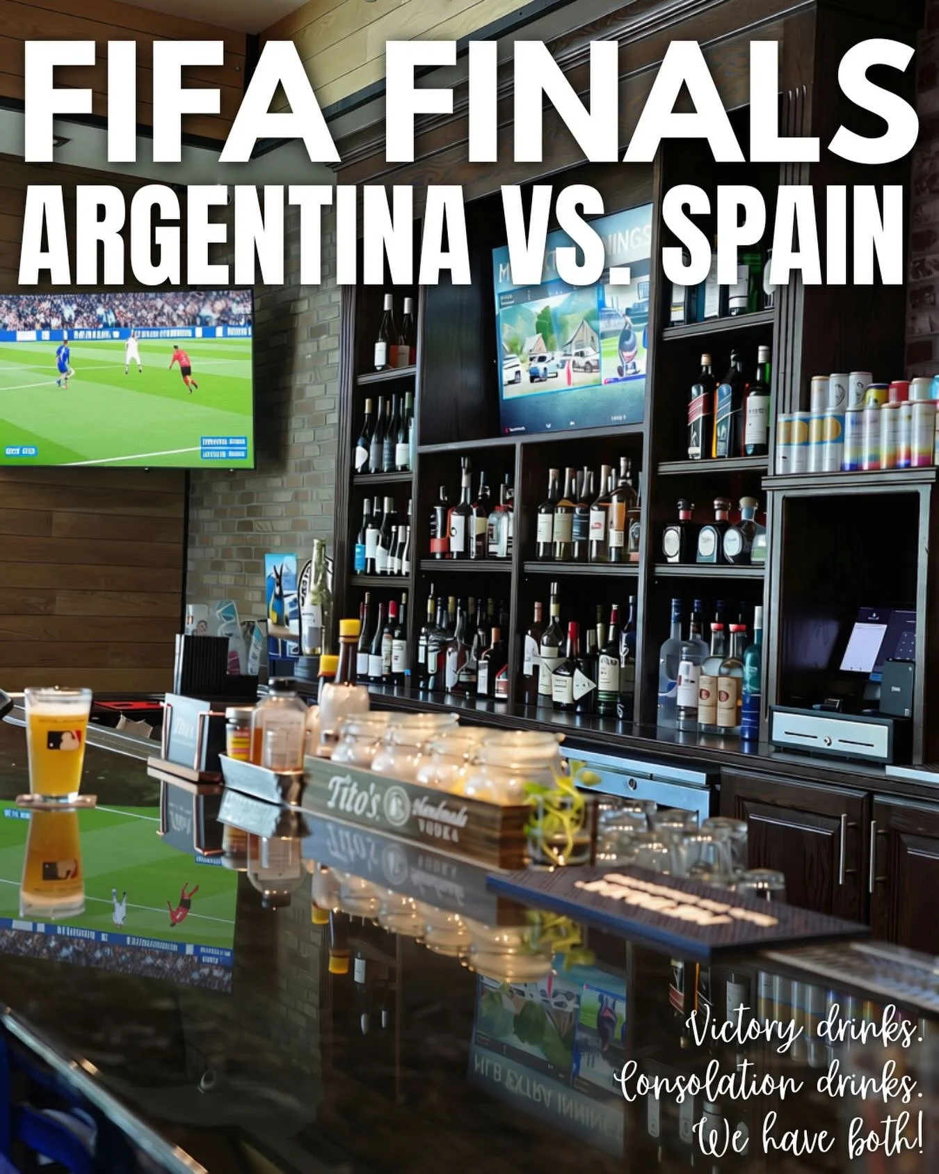 World Cup weekend is here⚽️

We will be showing both of this weekend&rsquo;s matches live:

&bull;Saturday, July 18th &bull; 2:00pm &mdash; France vs. England 

&bull;FINALS &mdash; Sunday, July 19th &bull; 12:00pm &mdash; Argentina vs. Spain

Arrive