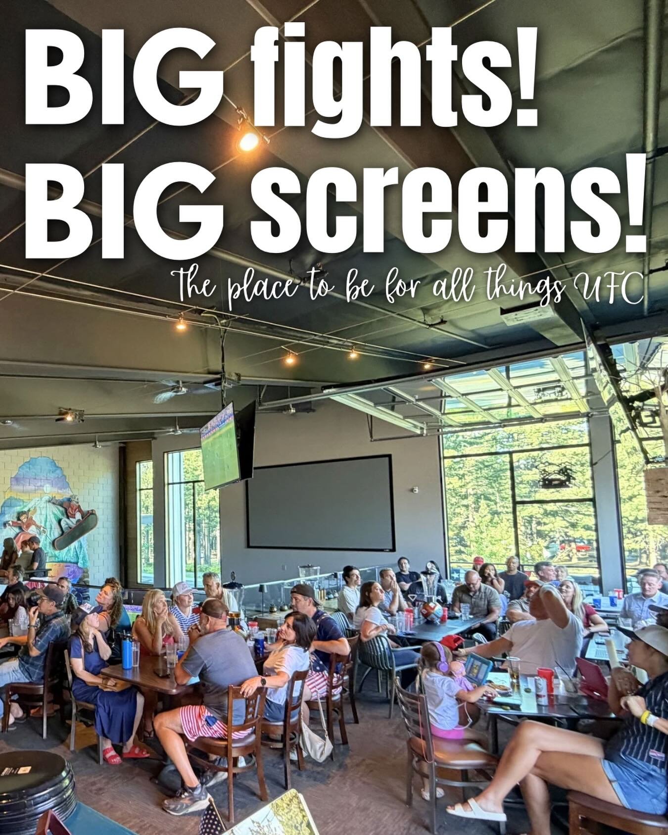 Looking for the best place to watch the fight?

Join us this Saturday for UFC Fight Night: Du Plessis vs. Usman main card starting at 5:00. 

Come early, grab a drink, &amp; enjoy the fights! 

📍The Woods Restaurant &amp; Sports Bar

#laketahoesport