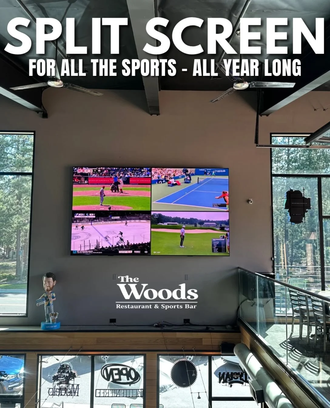 More sports. More games. More reason to grab a seat at our bar🏀🏒🏈

The NHL season is already underway, and the NBA tips off tonight! We now have access to all NBA and NHL games. You never have to switch location to see your favorite team play!

Fo