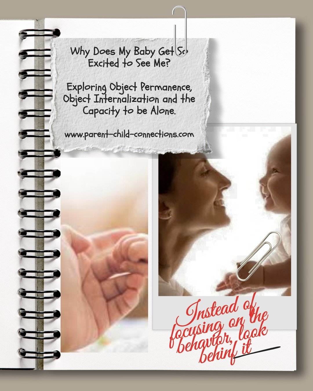 &ldquo;It&rsquo;s as if she discovers me all over again every time she sees me.&rdquo; ❤️

Have you noticed how excited your baby gets when you return?

For a young baby, your presence is powerful. Your face, voice, touch, smell, and responsiveness h